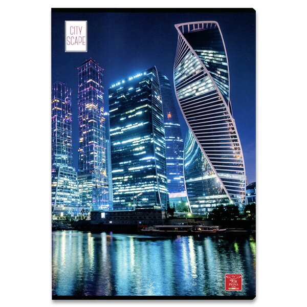 Školní a výtvarné potřeby - Školní sešit Pigna Cityscape A4, linkovaný, 40 listů, mix motivů