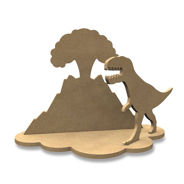 Školní a výtvarné potřeby - Kreativní dřevěná sada Aladine Gomille Tyranosaurus a sopka