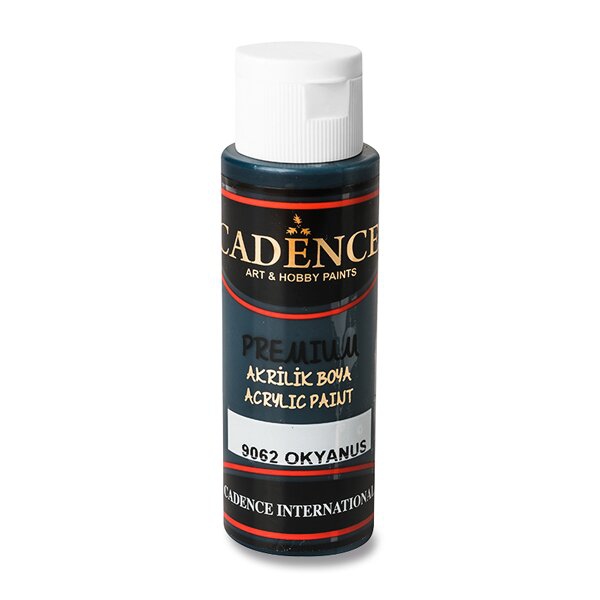 Školní a výtvarné potřeby - Akrylové barvy Cadence Premium 70 ml, výběr barev mořská modř