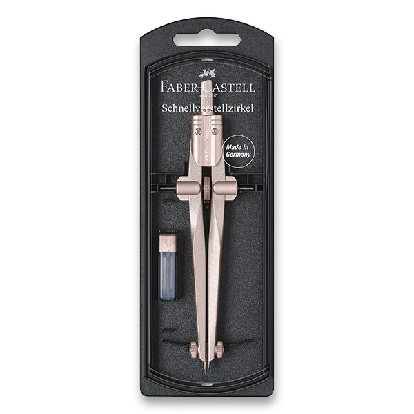 Psací potřeby - Kružítko Faber-Castell Quick Set Stream 2022 rose copper