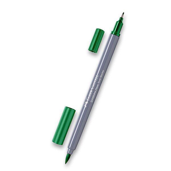 Psací potřeby - Popisovač Faber-Castell Goldfaber Aqua Dual Marker výběr barev smarag. zelená, 163