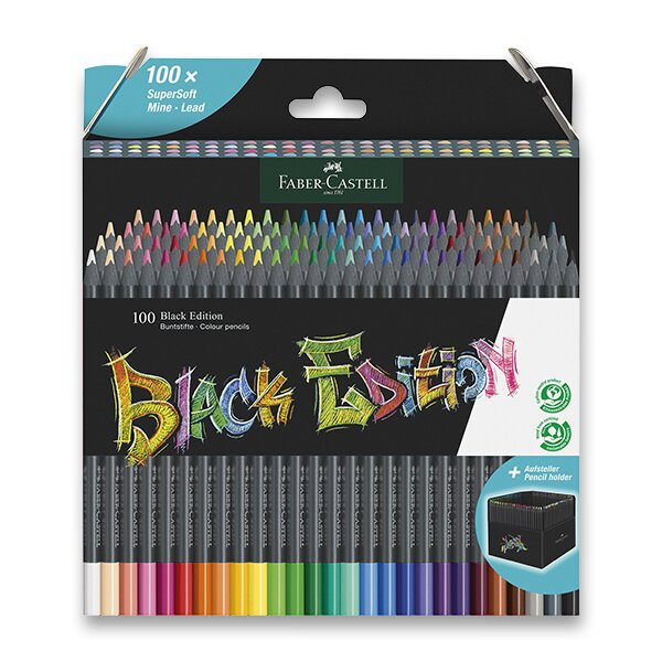 Psací potřeby - Pastelky Faber-Castell Black Edition 100 barev