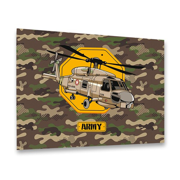 Školní a výtvarné potřeby - Podložka na stůl Helikoptéra 60 x 40 cm