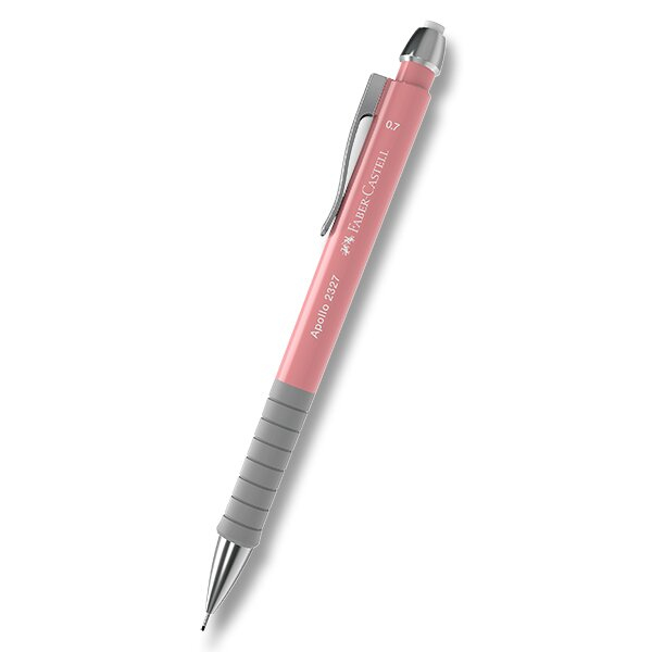 Psací potřeby - Mechanická tužka Faber-Castell Apollo 0,7 mm, výběr barev sv. růžová