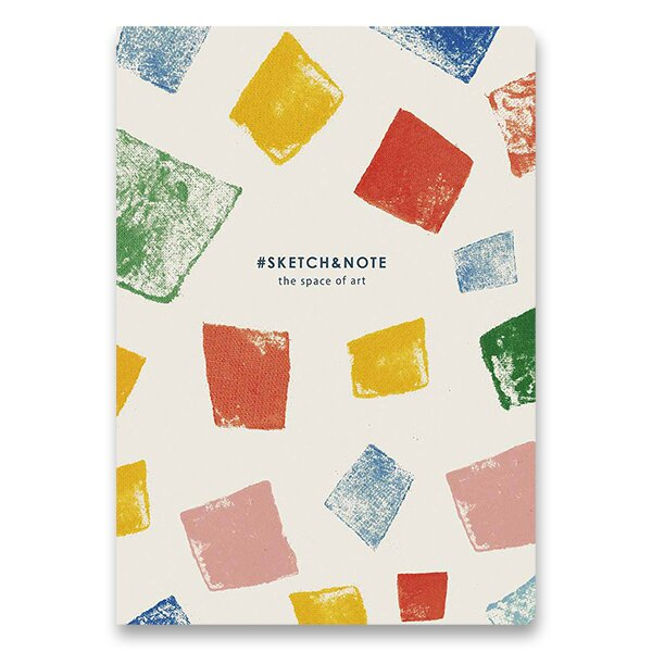 Papír tiskopisy - Náčrtník Shkolyaryk Sketch & Note Colours A5, čistý, 64 listů, mix motivů