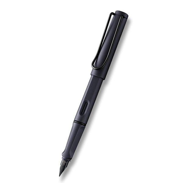 Psací potřeby - Lamy Safari Steel Black plnicí pero hrot M