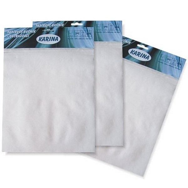Obalový materiál drogerie - Papírový ručník trhací závěsný 250 x 320 mm, 50 listů