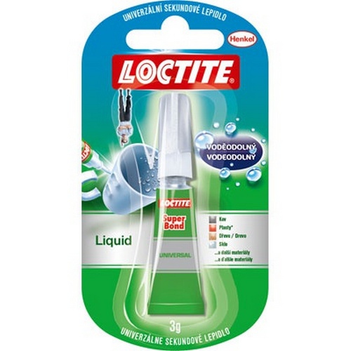 Kancelářské potřeby - Lepidlo vteřinové Loctite Super Bond Liquid - 3g