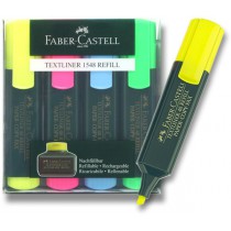 Zvýrazňovač Faber-Castell Textliner 1548 sada 4 barev