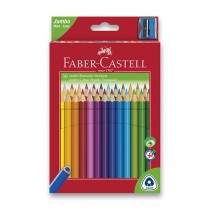 Pastelky Faber-Castell Junior Triangular 30 barev + ořezávátko