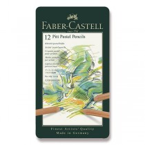 Umělecké pastely Faber-Castell Pitt Pastel plechová krabička, 12 barev