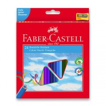 Pastelky Faber-Castell trojhranné 24 barev + ořezávátko
