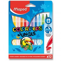 Dětské fixy Maped Color´Peps Jungle 12 barev