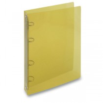 4kroužkový pořadač Transparent žlutý