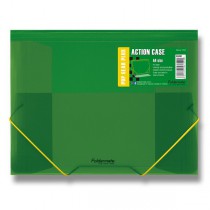 Tříchlopňové desky s gumou FolderMate Pop Gear Plus zelená