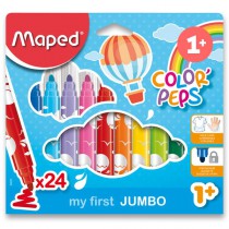 Dětské fixy Maped Color´Peps Jumbo 24 barev