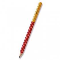 Grafitová tužka Faber-Castell Jumbo Grip Two Tone červená