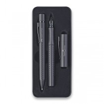 Sada Faber-Castell Grip Edition plnicí pero a kuličková tužka, černá