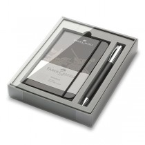 Faber-Castell Ambition Precious Resin kuličková tužka, dárková kazeta se zápisníkem