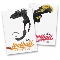 Školní sešit Football Hairstyles A4, linkovaný, 40 listů, mix motivů