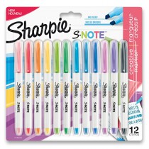 Popisovač Sharpie S-Note 12 barev