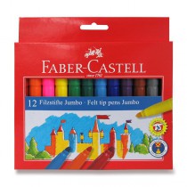 Dětské fixy Faber-Castell Jumbo 12 barev