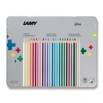 Lamy plus pastelky, 24 barev, plechová krabička