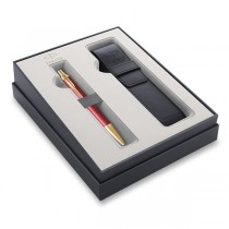 Parker IM Premium Red GT kuličková tužka, dárková sada s pouzdrem
