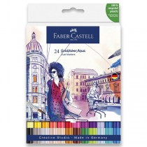 Popisovač Faber-Castell Goldfaber Aqua Dual Marker sada, 24 barev