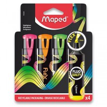 Zvýrazňovač Maped Fluo Peps Flex sada 4 barev