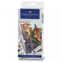 Olejové barvy Faber-Castell 12 barev, tuba 20 ml