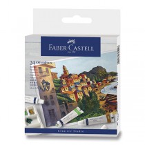Olejové barvy Faber-Castell 24 barev, tuba 20 ml