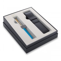 Parker 51 Premium  Turquoise GT plnicí pero, hrot F, dárková kazeta s pouzdrem