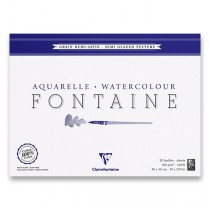 Akvarelový blok Clairefontaine Fontaine Semi Glazed 30 x 40 cm, 25 listů, 300 g