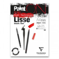 Blok Clairefontaine Paint on Smooth A4, 25 listů, 250g