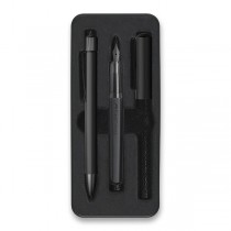 Sada Faber-Castell Hexo Black plnicí pero a kuličková tužka