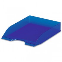 Kancelářský odkladač Durable Basic transparentní, výběr barev transp. modrá
