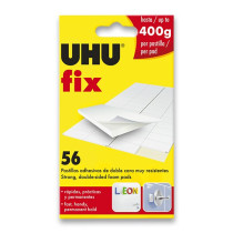 Oboustranně lepicí polštářky UHU Fix 56 ks