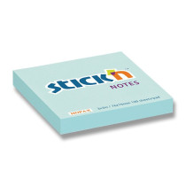 Samolepicí bloček Hopax Stick’n Pastel Notes 76 × 76 mm, 100 listů, výběr barev modrá