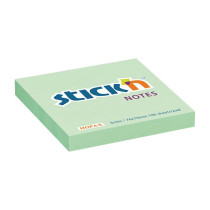 Samolepicí bloček Hopax Stick’n Pastel Notes 76 × 76 mm, 100 listů, výběr barev zelená