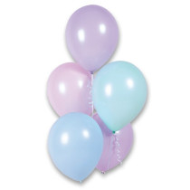 Nafukovací balónky pastelové 10 ks, mix barev