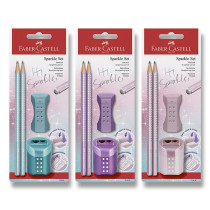 Grafitová tužka Faber-Castell Sparkle - perleťové odstíny set, mix barev