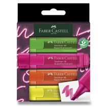 Zvýrazňovač Faber-Castell Textliner 46 Neon sada 4 barev