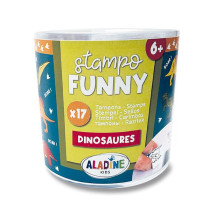 Razítka Aladine Stampo Funny Dinosauři, 17 ks