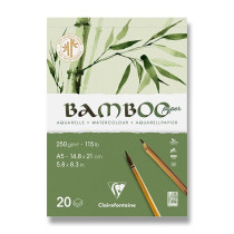 Akvarelový blok Clairefontaine Bamboo A5, 20 listů, 250 g