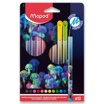 Dětské fixy Maped Deepsea Paradise 12 barev