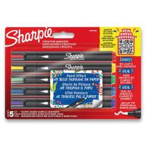 Akrylový popisovač Sharpie Acrylic Marker Bullet sada 5 barev