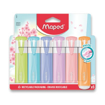 Zvýrazňovač Maped Fluo Peps Pastel sada 6 barev