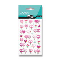 Samolepky Maildor 3D Cooky Zamilovaná srdíčka