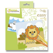 Omalovánky Avenue Mandarine Graffy Easy Divoká zvířátka